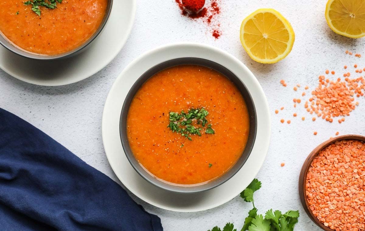 خوراک دال عدس - غذای بدون برنج و گوشت