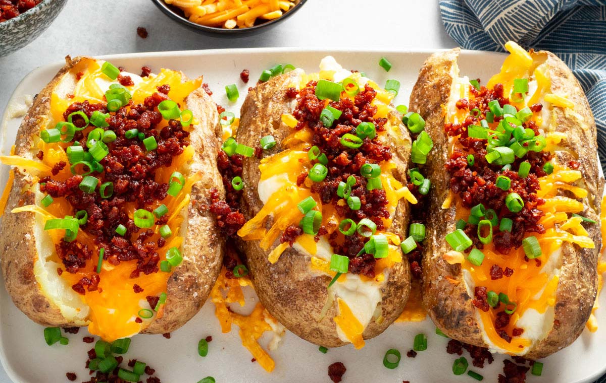 سیبزمینی شکمپر - غذای بدون برنج و نان